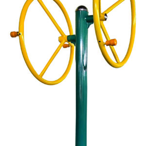 Metal big arm wheel with sturdy frame for outdoor gym