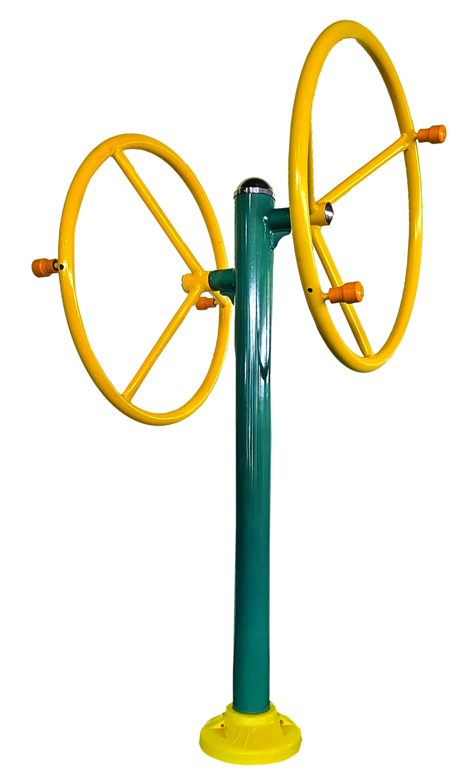 Metal big arm wheel with sturdy frame for outdoor gym