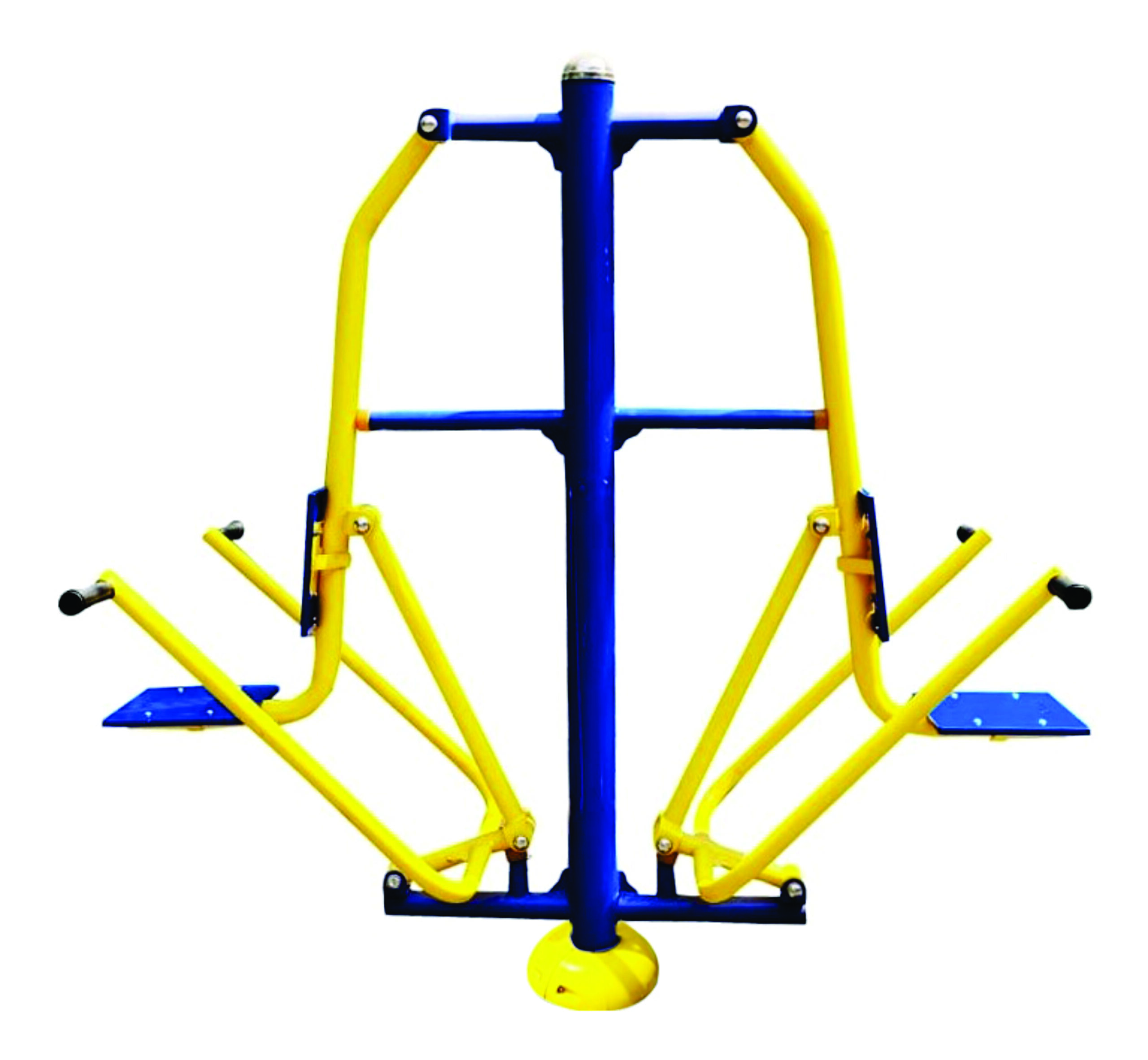 seated pull-down machine for outdoor gym, strengthening upper back and arms