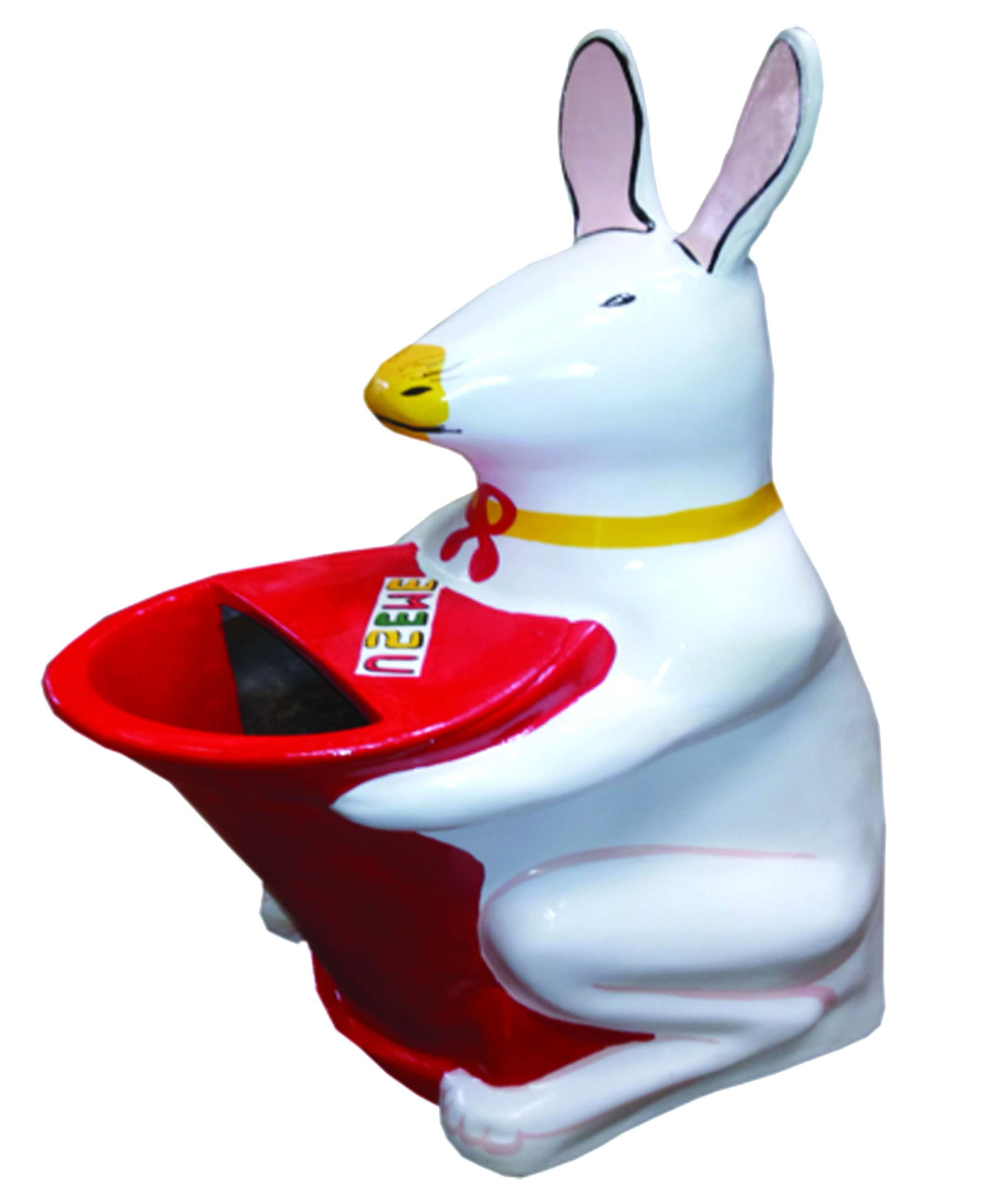 Funfit India rabbit-shaped outdoor dustbin for parks and schools.