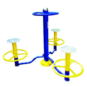 outdoor seated waist twister fitness equipment for mobility and flexibility