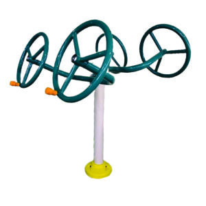 Outdoor Thaichi spinner wheel for playground or fitness area