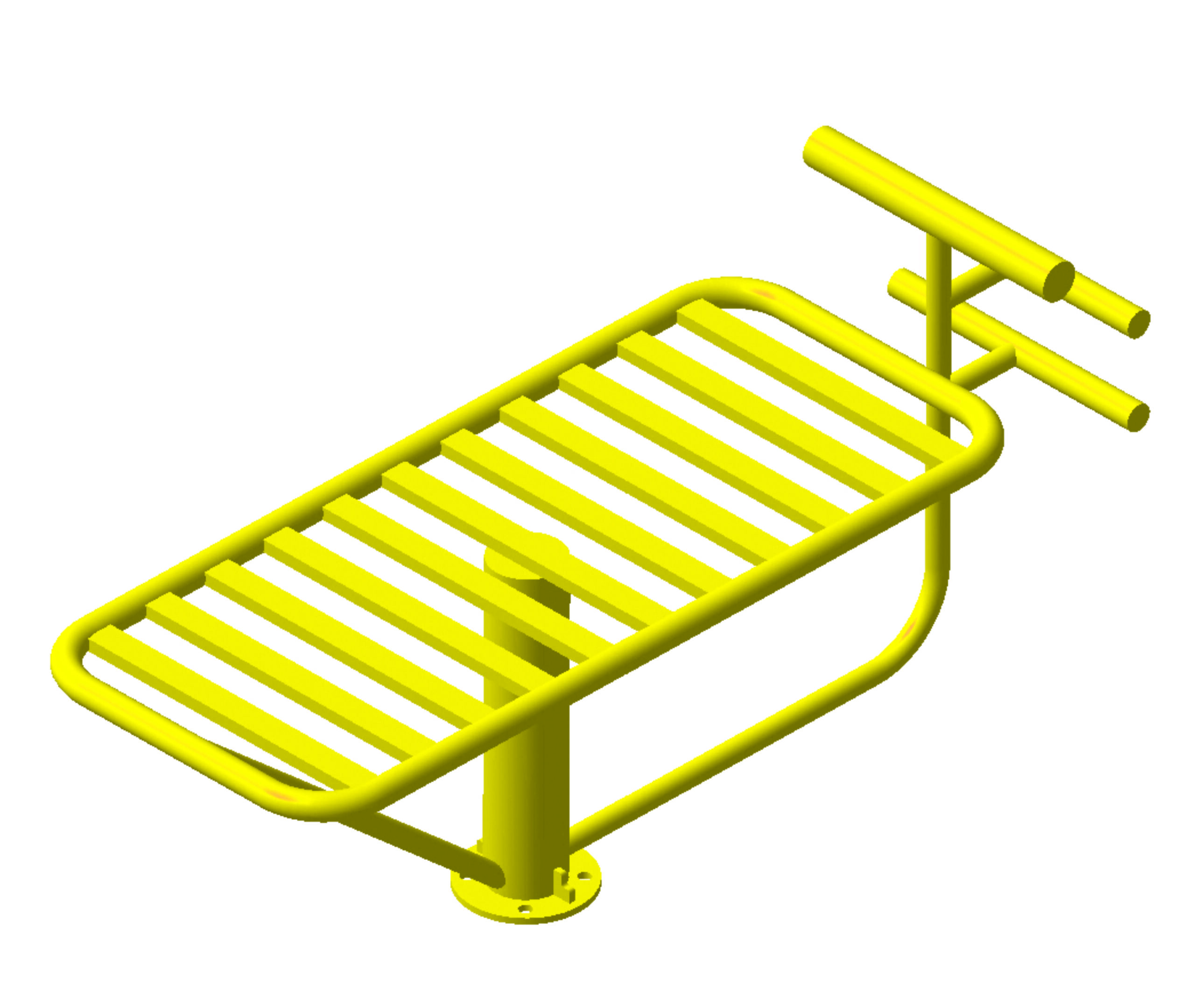 Outdoor gym abs shaper equipment for abdominal strengthening and core fitness, sturdy outdoor exercise machine by Lohith Funfit India for parks and fitness zones