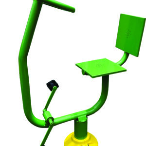 Outdoor gym arm pedal bike for upper body workout, durable fitness equipment by Lohith Funfit India suitable for parks and open gyms