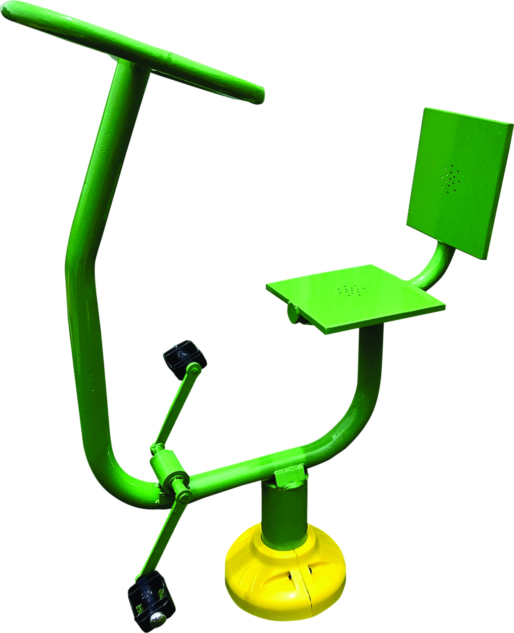 Outdoor gym arm pedal bike for upper body workout, durable fitness equipment by Lohith Funfit India suitable for parks and open gyms