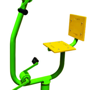 Outdoor gym cycle for leg exercise, durable fitness equipment by Lohith Funfit India ideal for parks and open gym areas